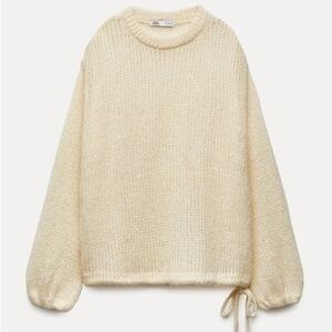 ZARA WOOL AND ALPACA BLEND KNIT SWEATER